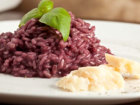 At the table: Risotto al Barolo