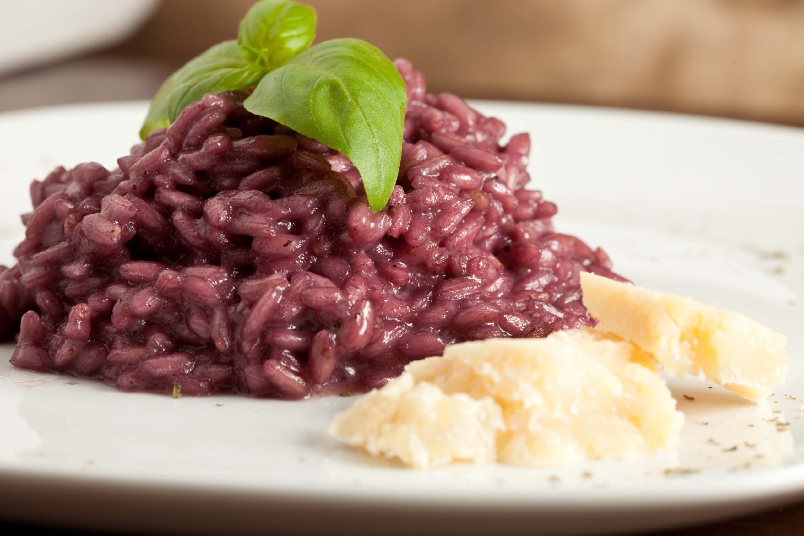 At the table: Risotto al Barolo