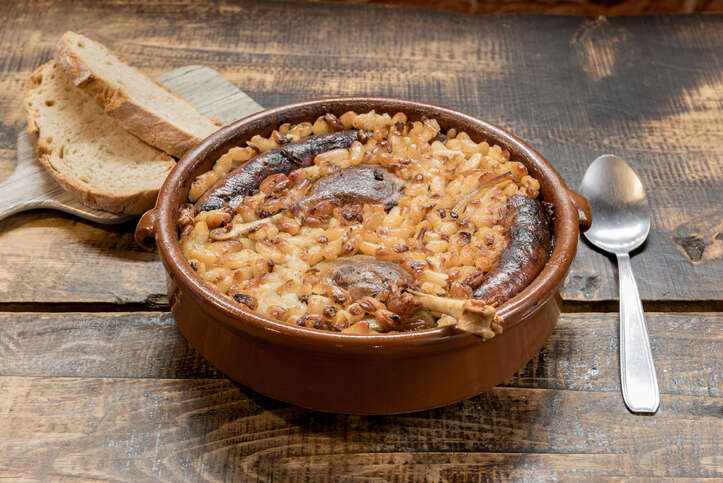 At the table: Cassoulet