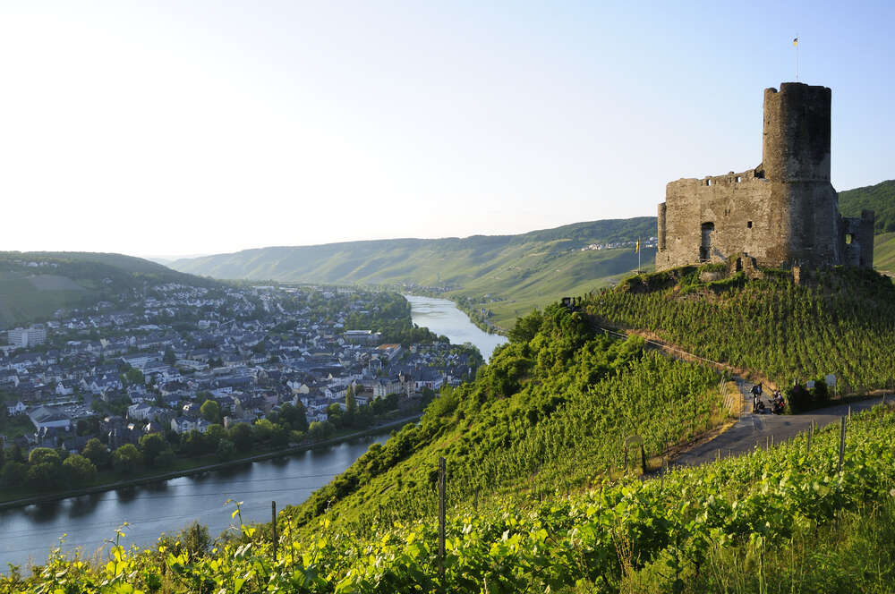 Mosel river vineyards in Bernkastel Kues Germany