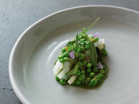 Calamari and fermented celeriac: At the table